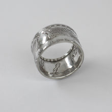 Load image into Gallery viewer, Silver 1956 Egyptian 50 Piastres Ring
