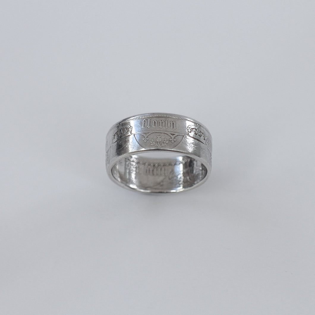 Sterling Silver Gothic Florin Ring